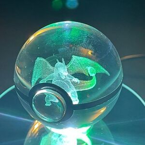 Charizard Crystal Ball With RGB Stand